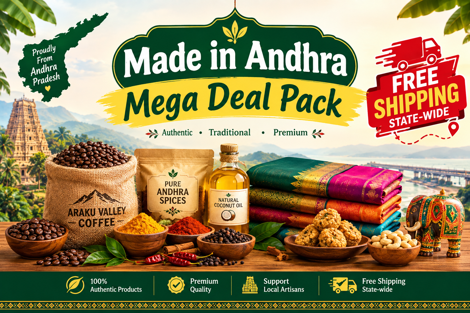 Made in Andhra Mega Deal Pack - Free Shipping State-wide